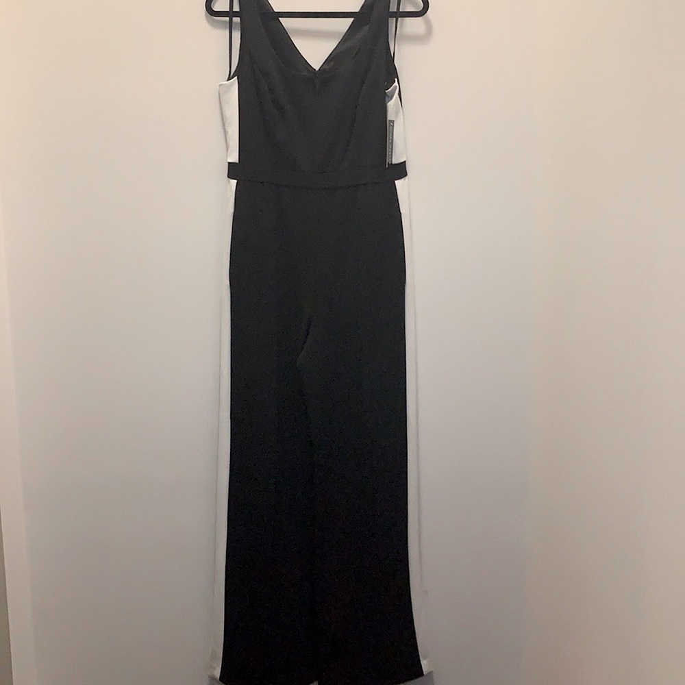 Black/White Striped Jumpsuit, size 10, great quality!